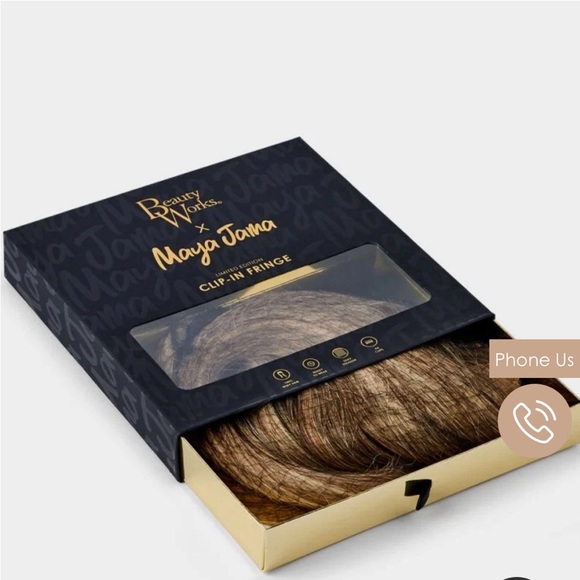 beauty works Other - Clip in fring in shade brownie batter